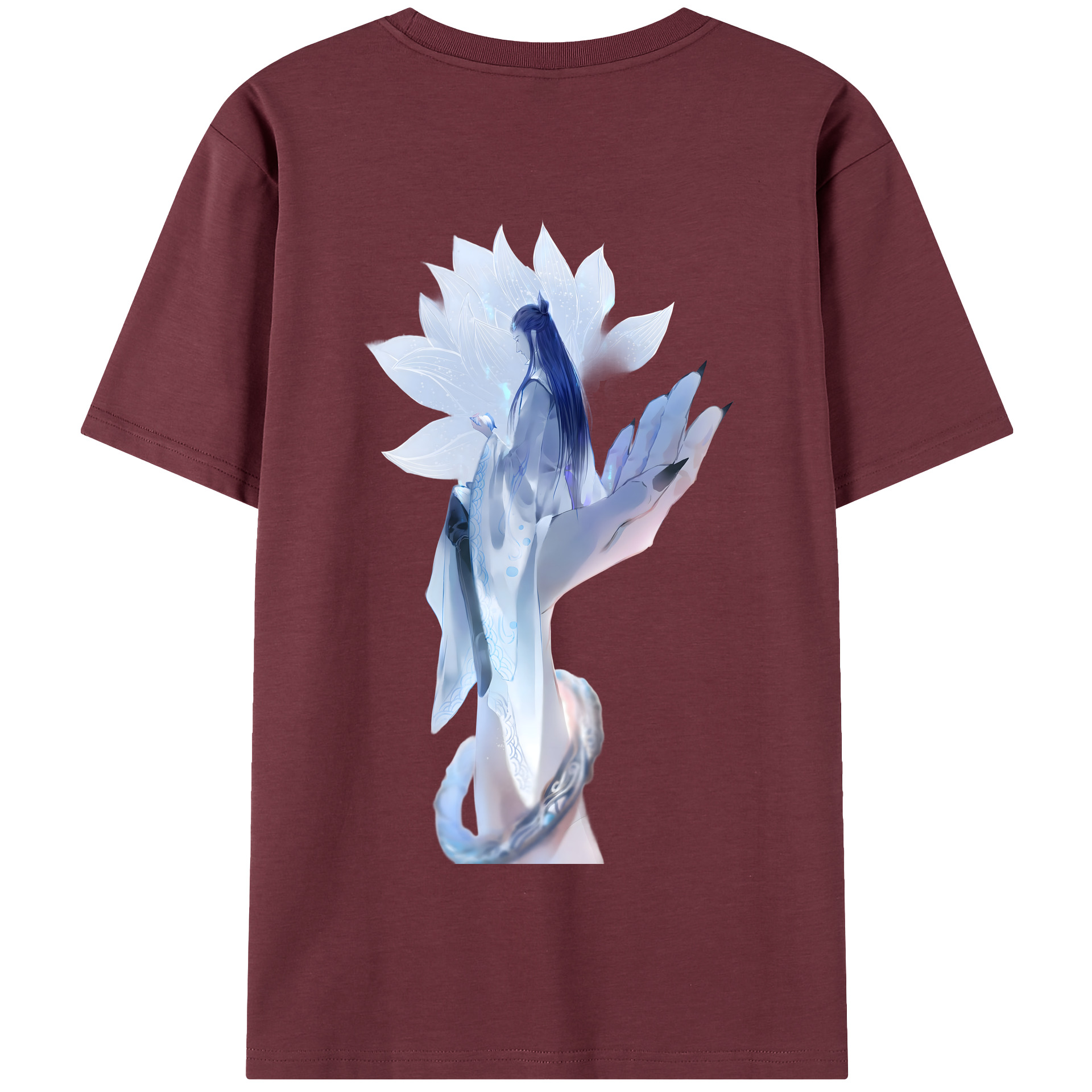 （画像用） Ne Zha 2 ナタ 魔童の大暴れ 綿100％半袖Tシャツ（背面プリント）